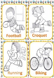 SPORTS FLASH CARDS