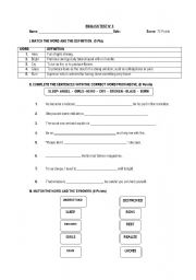 English worksheet: English Test 