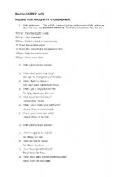 English Worksheet: Revision Activity for children
