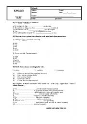 English worksheet: English Test.