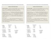 English worksheet: flood worksheet