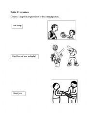 English Worksheet: polite expressions