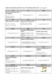 English Worksheet: The fireman and the cat