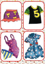 English Worksheet: summer clothes