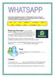 English Worksheet: whtasapp