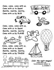 English Worksheet: COME WITH US!!!