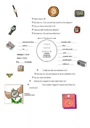 English Worksheet: TELLING THE TIME