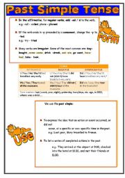 English Worksheet: simple past tense