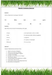 English Worksheet: Disney Pixars Boundin Exercise 2