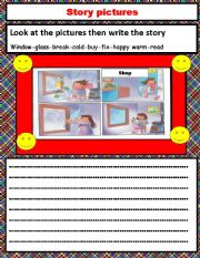 English Worksheet: story pictures