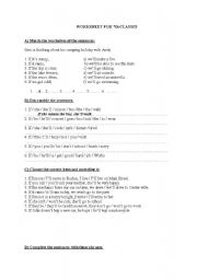 English worksheet: f conditionals