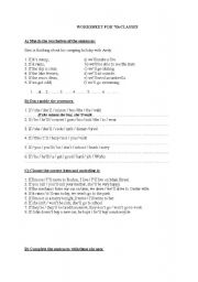 English Worksheet: f conditionals