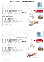 Being Around - the lemonheads. Second conditional song worksheet.