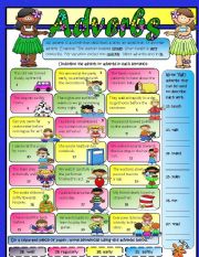 English Worksheet: Adverbs