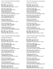 English worksheet: Nowhere Man by The Beatles