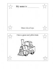 English Worksheet: I have toys