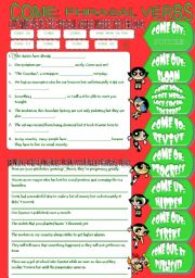 English Worksheet: COME: PHRASAL VERBS