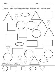 Color, Count & Learn Shapes