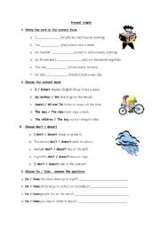 English Worksheet: Present Simple Practice