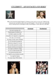 Celebrity : advantages & drawbacks