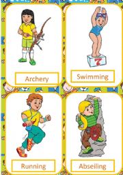 English Worksheet: The rest of the sports flash cards