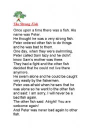 English Worksheet: Short Story