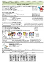 English Worksheet: Quantifiers - Multiple choice