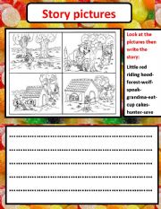 English Worksheet: story pictures