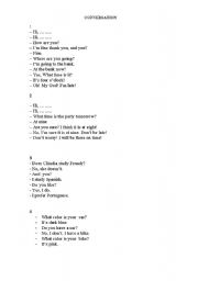 English Worksheet: Conversation