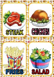 English Worksheet: FOOD FLASH CARDS #2