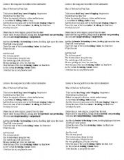 English Worksheet: Man of the hour by Pearl Jam