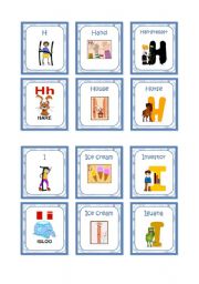English Worksheet: Alphabet Cards (4/10)