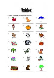 English Worksheet: alphabet vocabulary