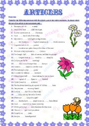 ARTICLES - 50 VARIOUS SENTENCES ON ALL ARTICLES A, AN, THE, O ARTICLE!!!