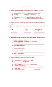 English Worksheet: PRESENT CONTINUOUS AND PREPOSITIONS WORKSHEET