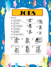 English Worksheet: JOBS