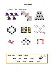 English Worksheet: Magic Numbers