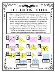 Future Predictions - The Fortune Teller Wksht #3