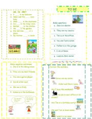 English Worksheet: TO BE