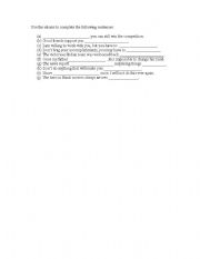English Worksheet: idioms