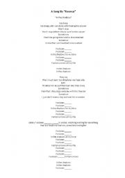 English Worksheet: Worksheet Song by Rasmus 