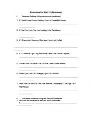 English Worksheet: 2nd conditional sent. 