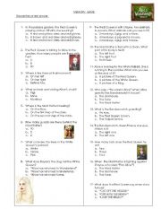 English Worksheet: Alice in Wonderland