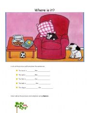 English Worksheet: Where is it?