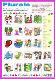 English Worksheet: Plurals  