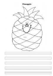 English worksheet: The Fruits 2nd Part