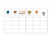 English Worksheet: Scattergories