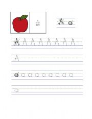 English Worksheet: Alphabet 