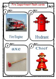 English Worksheet: Fire department 2