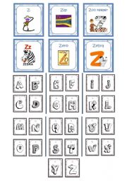 English Worksheet: Alphabet Cards (10)10)